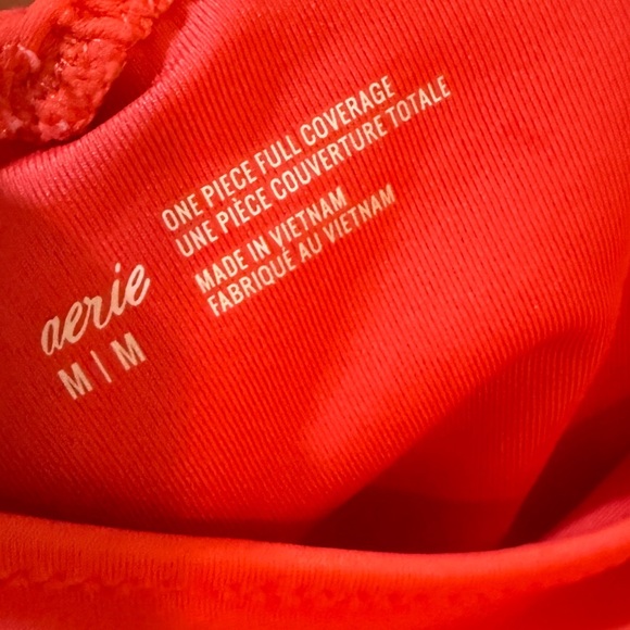 Aerie Coral One-Piece Swimsuit - Picture 3 of 3